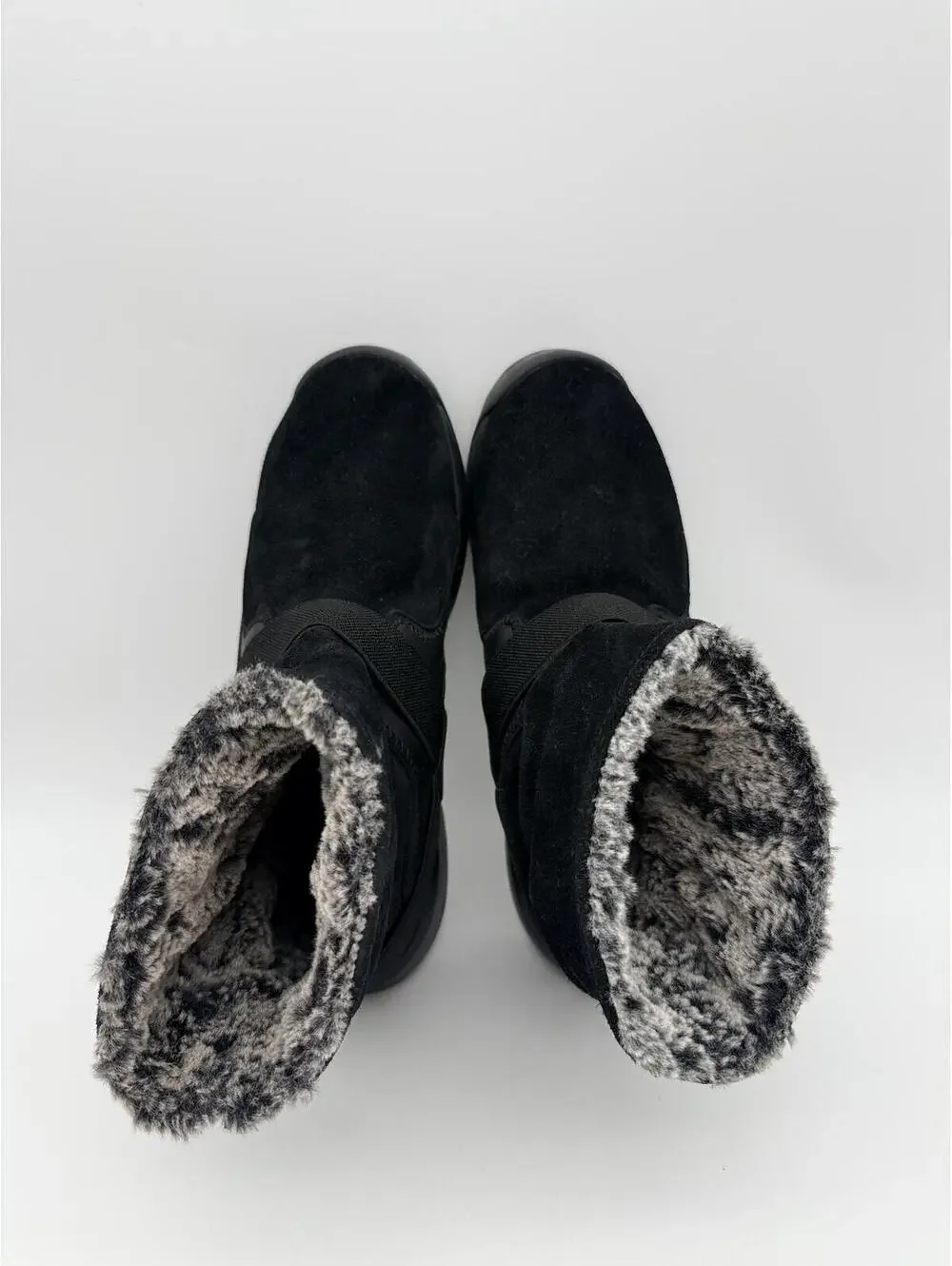 Nike Golkana Women's Winter Boot Triple Black Faux Fur Lined‎ Size 9